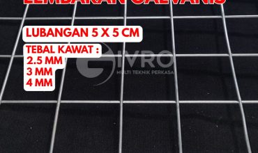 Kawat Ram Mesh Lembaran Lubangan 5x5cm Tebal Kawat 2.5mm – 3mm dan 4mm
